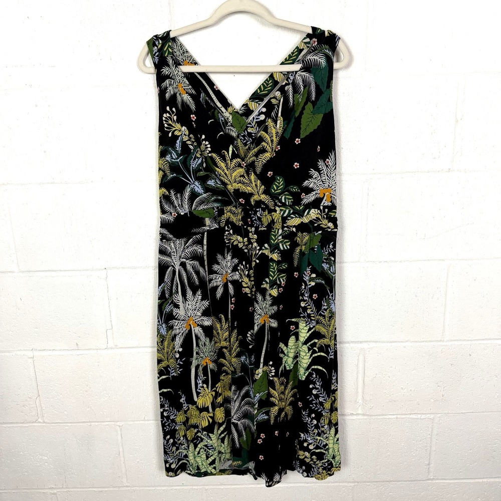 Soma Soft Jersey Cross Back Bra Dress Stretch Support Resort Island Tropical XXL